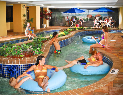 lazy river at holiday inn oceanfront