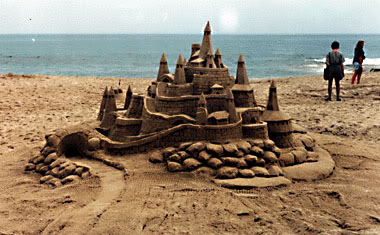 beach sandcastle