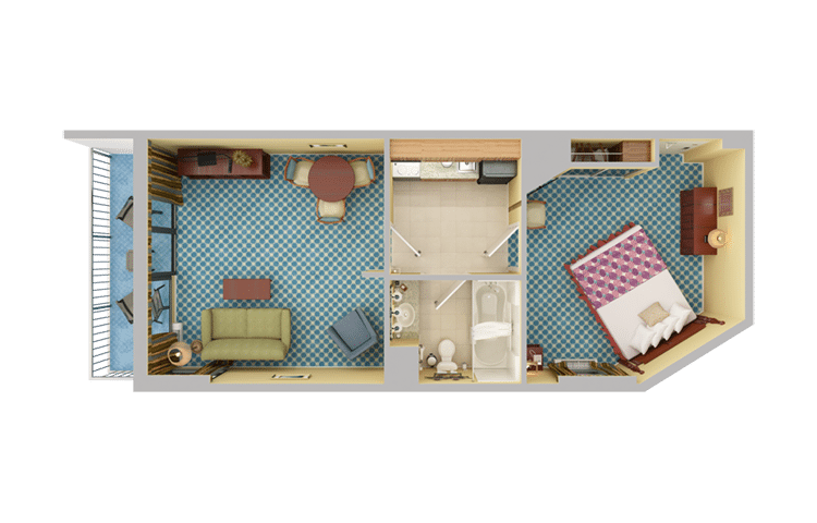Oceanfront Queen Junior Suite 1 Queen Bed 1 Double